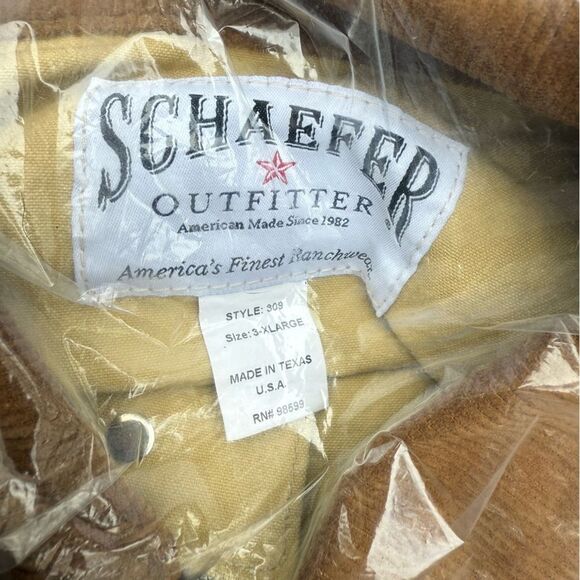 Schaefer Vintage Brush Jacket in Chamois Men's Canvas Duck size 3XL Style 309 - Picture 4 of 11